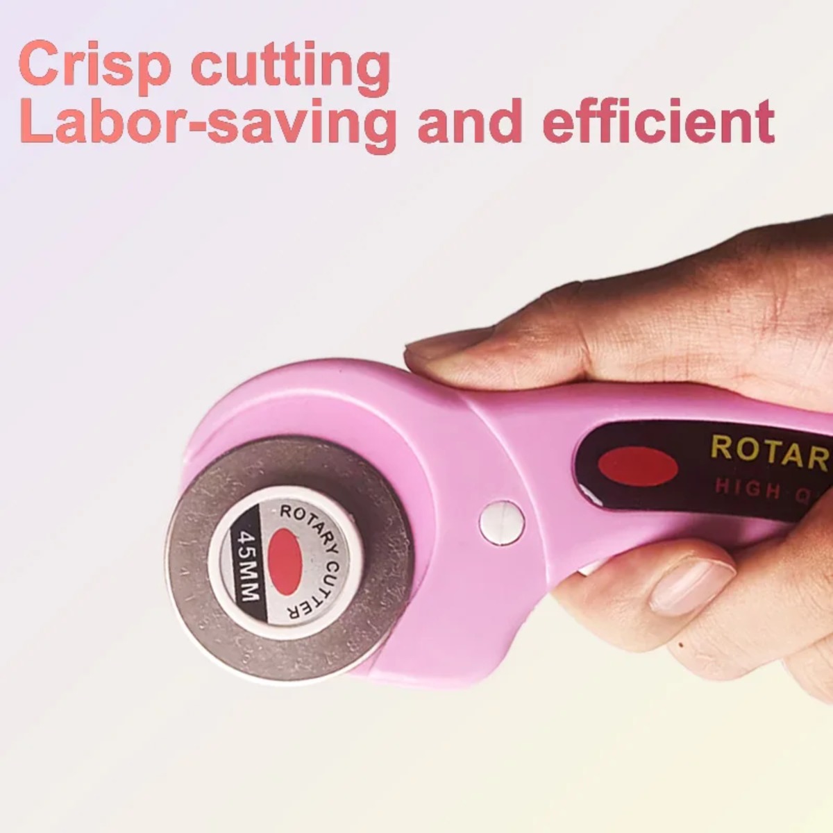 قاطع دوار وردي اللون مقاس 45 م - مراجعة Rotary Cutter For Fabric 45Mm وسعره