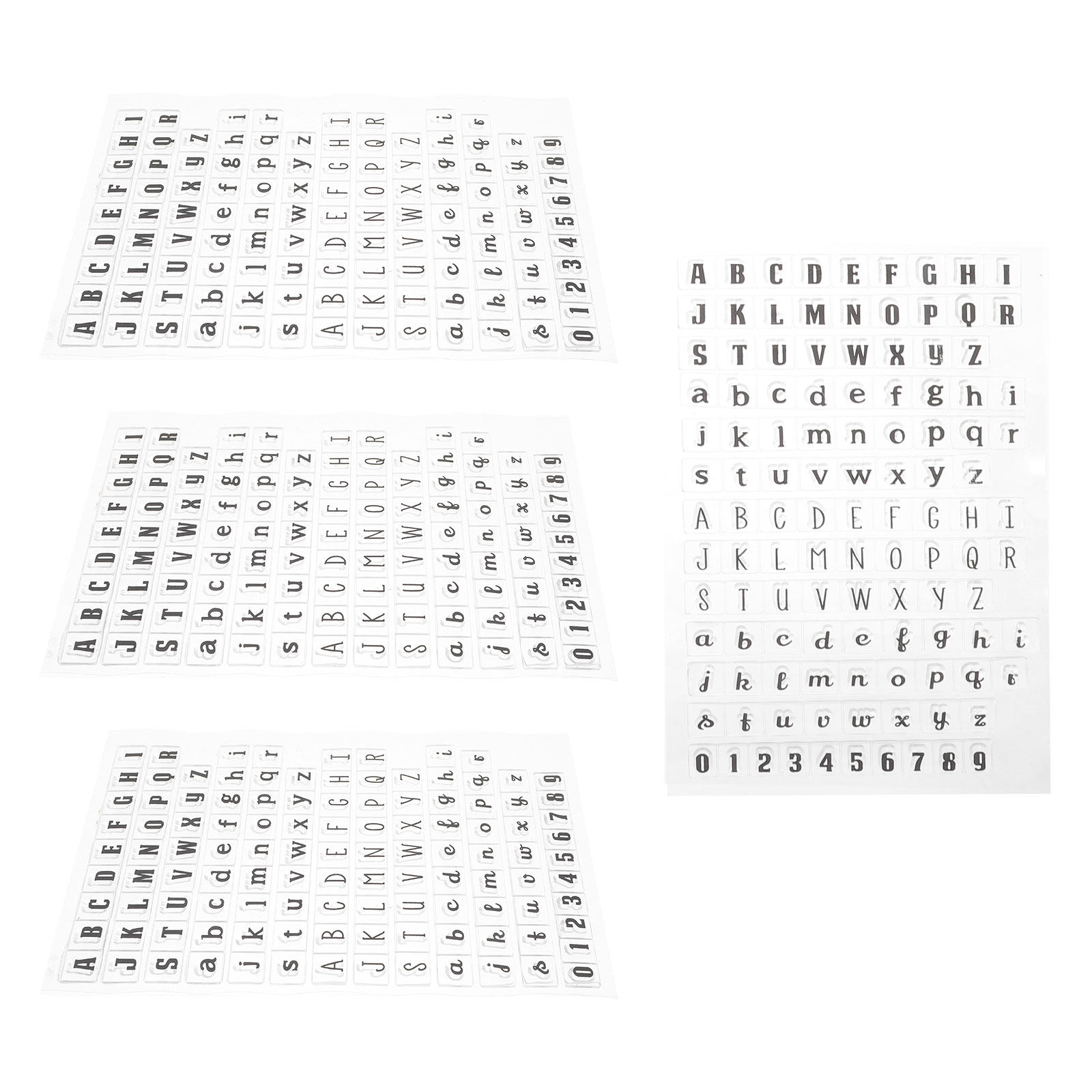 4 قطع من أختام السيليكون الشفا - مراجعة Clear Silicone Stamps For Card Making وسعره