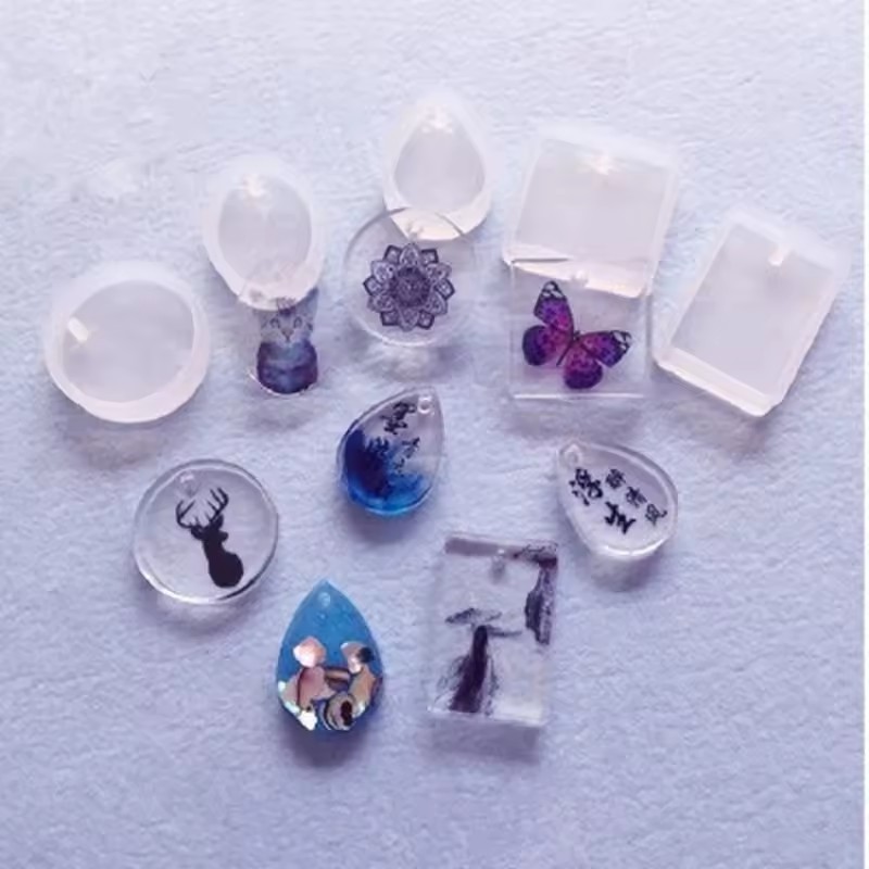 مجموعة قوالب سيليكون لصنع قلاد - مراجعة Silicone Epoxy Resin Molds Set وسعره